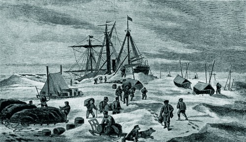 Rückzug, Grafik nach Julius Payer